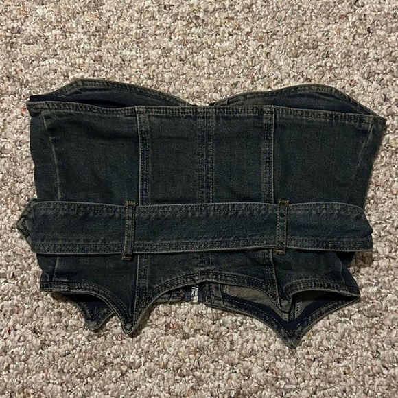 [SOLD] IAMGIA Zeyda Denim Corset Top - Picture 2 of 5